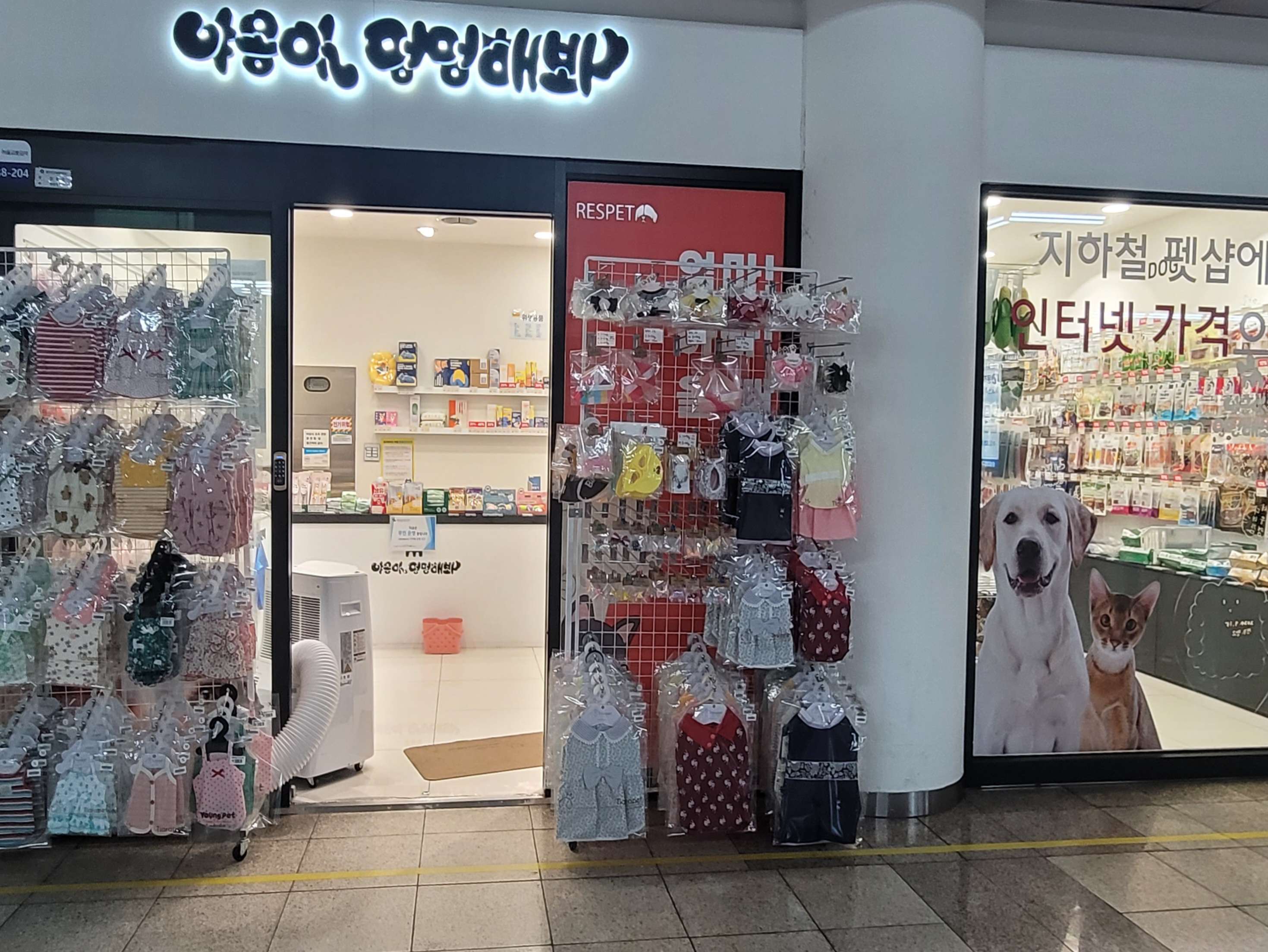 지하철역 내 애견용품점 - 포동 | 커뮤니티